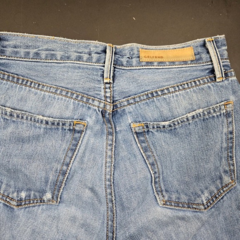 GRLFRND Karolina High Rise Skinny Jeans Last Kiss Light Wash Raw Hem Size 23 - Picture 5 of 6